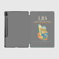 Thumbnail for Leros Municipal Airport (LRS) design on gray samsung tablet tablet case