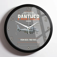 Thumbnail for Airbus Helicopters AS565 MBe Panther design on gray framed wall clock