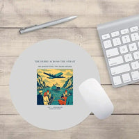 Thumbnail for VINTAGE G4478 - The Ferry Across The Strait - Designed Mouse Pads design on lightgray round
