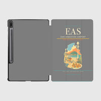 Thumbnail for San Sebastián Airport (EAS) design on gray samsung tablet tablet case