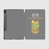 Thumbnail for Swami Vivekananda Airport (RPR) design on gray samsung tablet tablet case