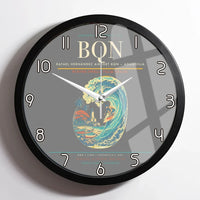 Thumbnail for Rafael Hernández Airport (BQN) design on gray framed wall clock