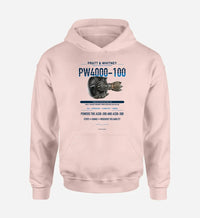 Thumbnail for PW4000-100 design on pink hoodie single side