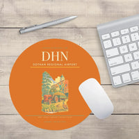 Thumbnail for Dothan Regional Airport (DHN) design on orange round mouse pad