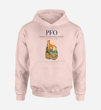 Thumbnail for Paphos International Airport (PFO) design on pink hoodie single-side print