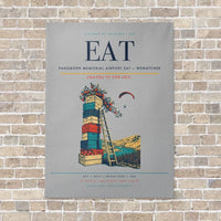 Thumbnail for Pangborn Memorial Airport EAT — Wenatchee vertical canvas print - no frame - light gray background