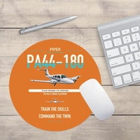 Thumbnail for Piper PA-44-180 Seminole design on orange round mouse pad