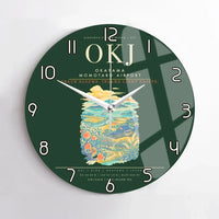 Thumbnail for Okayama Momotaro Airport OKJ Wall-Clock No-Frame - Dark Green