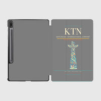Thumbnail for Ketchikan International Airport (KTN) design on gray samsung tablet tablet case