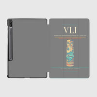 Thumbnail for Bauerfield International Airport (VLI) design on gray samsung tablet tablet case