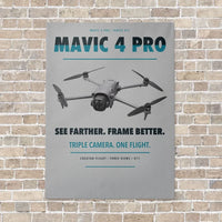 Thumbnail for DJI Mavic 4 Pro vertical canvas print - no frame - light gray background