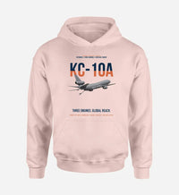 Thumbnail for KC-10A EXTENDER design on pink double-side hoodie, single-side print