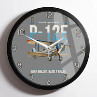 Thumbnail for Boeing P-12E design on gray framed wall clock
