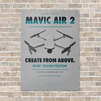 Thumbnail for DJI Mavic Air 2 vertical canvas print - no frame - light gray background