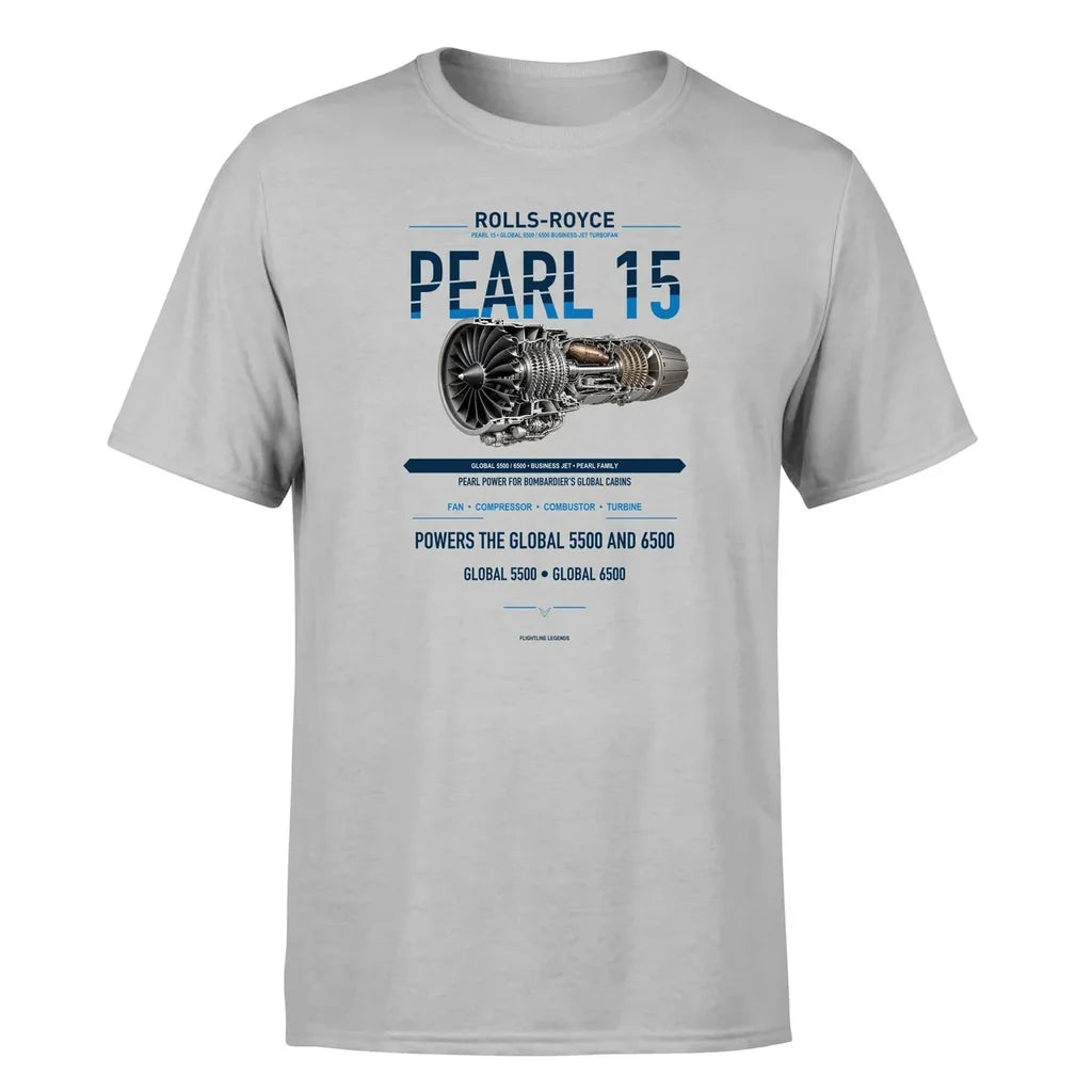 PEARL 15 design on light gray single side