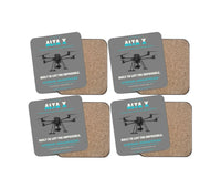 Thumbnail for Freefly Alta X design on gray 4 pieces set coaster