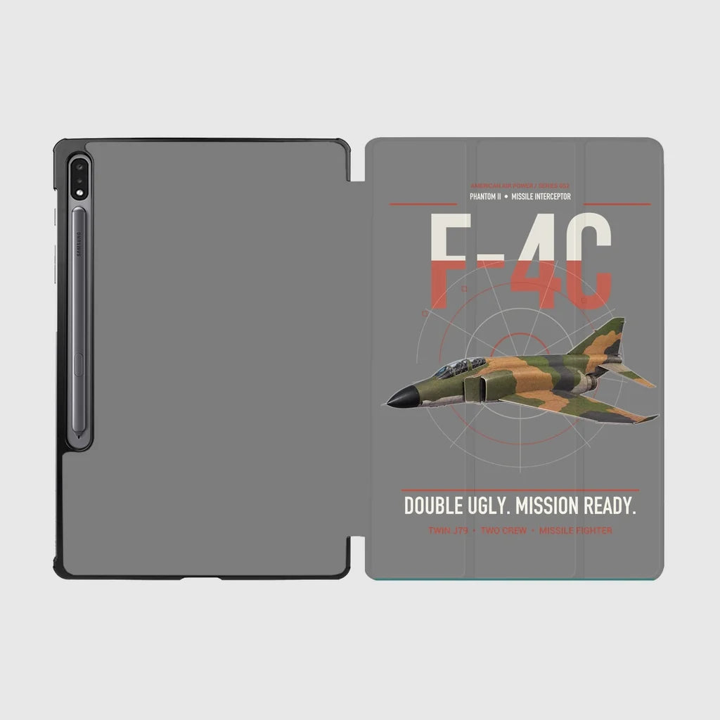 F-4C Phantom II design on gray samsung tablet tablet case