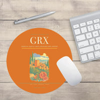 Thumbnail for Federico García Lorca Granada-Jaén Airport (GRX) design on orange round mouse pad