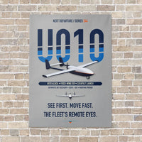 Thumbnail for Airbus U010 Aliaca Fixed-wing vertical canvas print - no frame - light gray background