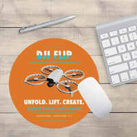 Thumbnail for DJI Flip design on orange round mouse pad