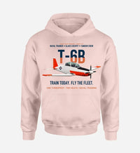 Thumbnail for T-6B TEXAN II design on pink hoodie single side