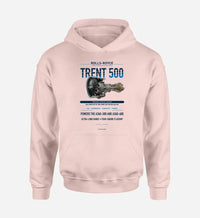 Thumbnail for TRENT 500 design on pink hoodie single side