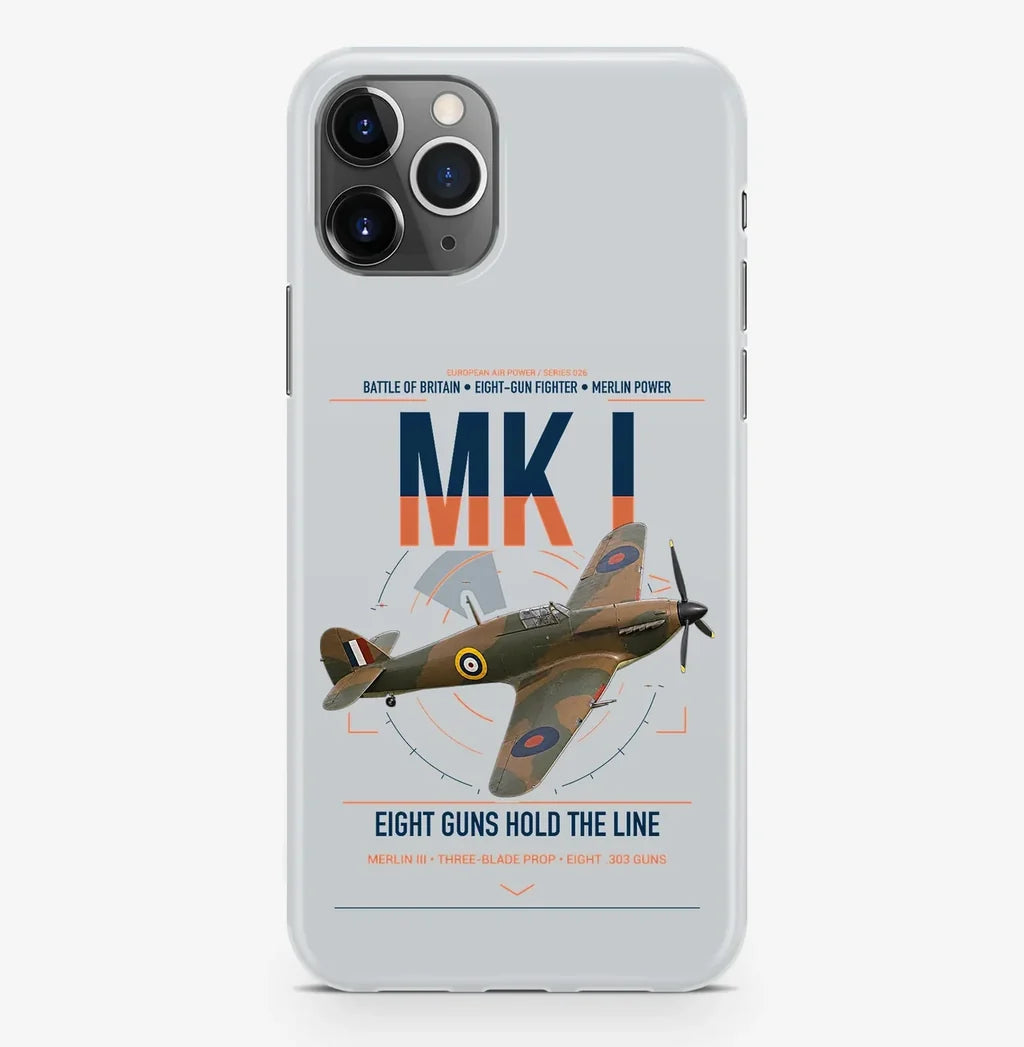 Hawker Hurricane Mk I design on light gray magsafe iphone case, for iPhone Pro Max