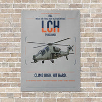 Thumbnail for HAL LCH Prachand vertical canvas print - no frame - light gray background