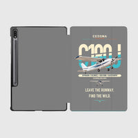Thumbnail for Cessna 180J Skywagon design on gray samsung tablet tablet case