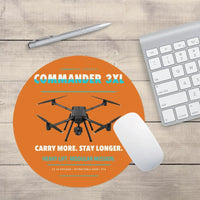 Thumbnail for Draganfly Commander 3XL design on orange round mouse pad