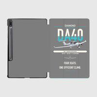 Thumbnail for Diamond DA40 design on gray samsung tablet tablet case