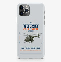 Thumbnail for MD AH-6M Little Bird design on light gray magsafe iphone case, for iPhone Pro Max