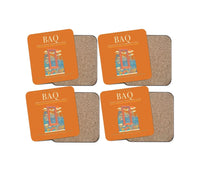 Thumbnail for Ernesto Cortissoz International Airport BAQ Coaster 4-Pieces-Set - Orange