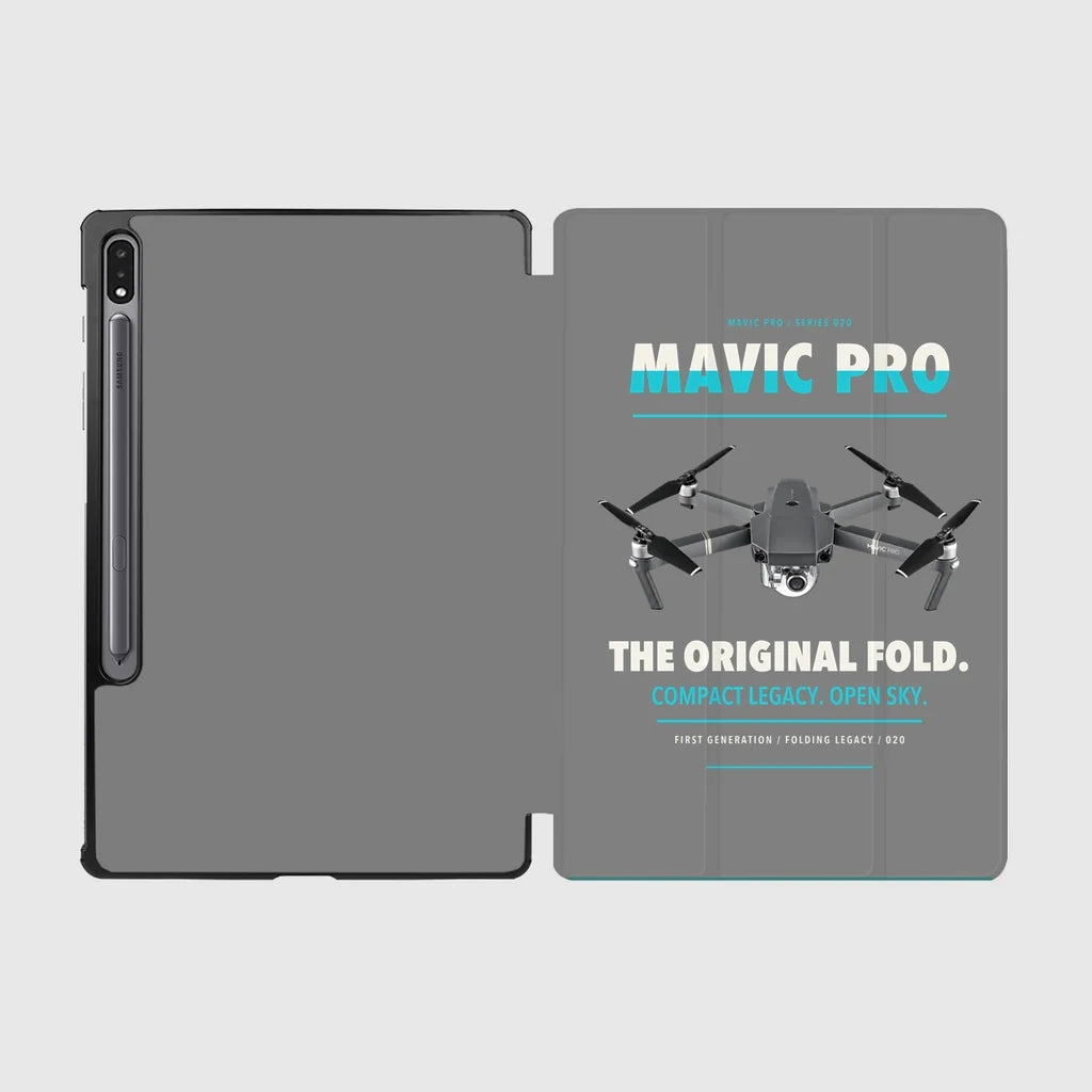 DJI Mavic Pro design on gray samsung tablet tablet case
