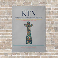 Thumbnail for Ketchikan International Airport KTN vertical canvas print - no frame - light gray background