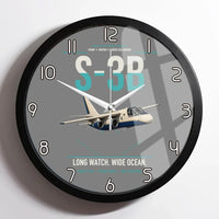 Thumbnail for S-3B Viking design on gray framed wall clock