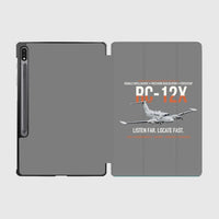 Thumbnail for RC-12X Guardrail Signals From Above design on gray samsung tablet tablet case