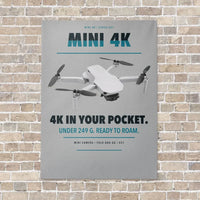 Thumbnail for DJI Mini 4K vertical canvas print - no frame - light gray background