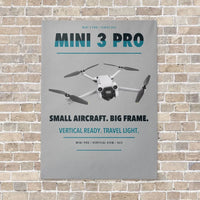 Thumbnail for DJI Mini 3 Pro vertical canvas print - no frame - light gray background