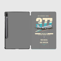 Thumbnail for Boeing 377 Stratocruiser design on gray samsung tablet tablet case