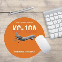 Thumbnail for KC-10A EXTENDER design on orange round mouse pad