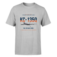 Thumbnail for KC-135Q Blackbird Tanker design on light gray double-side t-shirt, single-side print