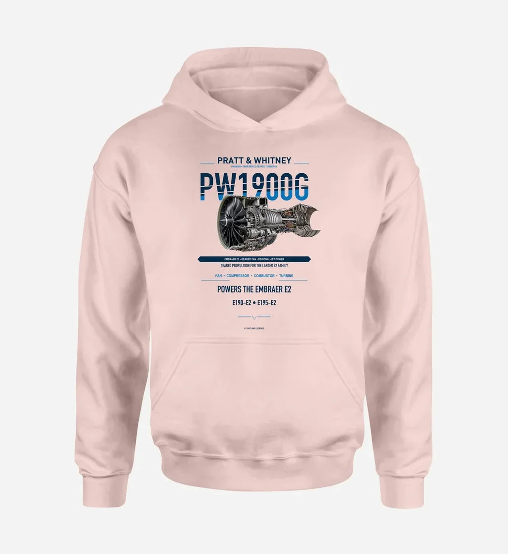 PW1900G design on pink hoodie single side