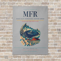 Thumbnail for Rogue Valley International–Medford Airport MFR vertical canvas print - no frame - light gray background