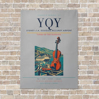 Thumbnail for Sydney–J.A. Douglas McCurdy Airport YQY vertical canvas print - no frame - light gray background