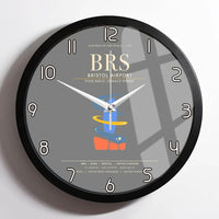 Thumbnail for Bristol Airport BRS Wall-Clock Framed - Gray