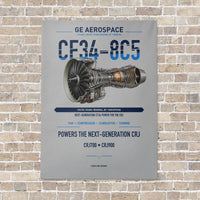 Thumbnail for CF34-8C5 vertical canvas print - no frame - light gray background