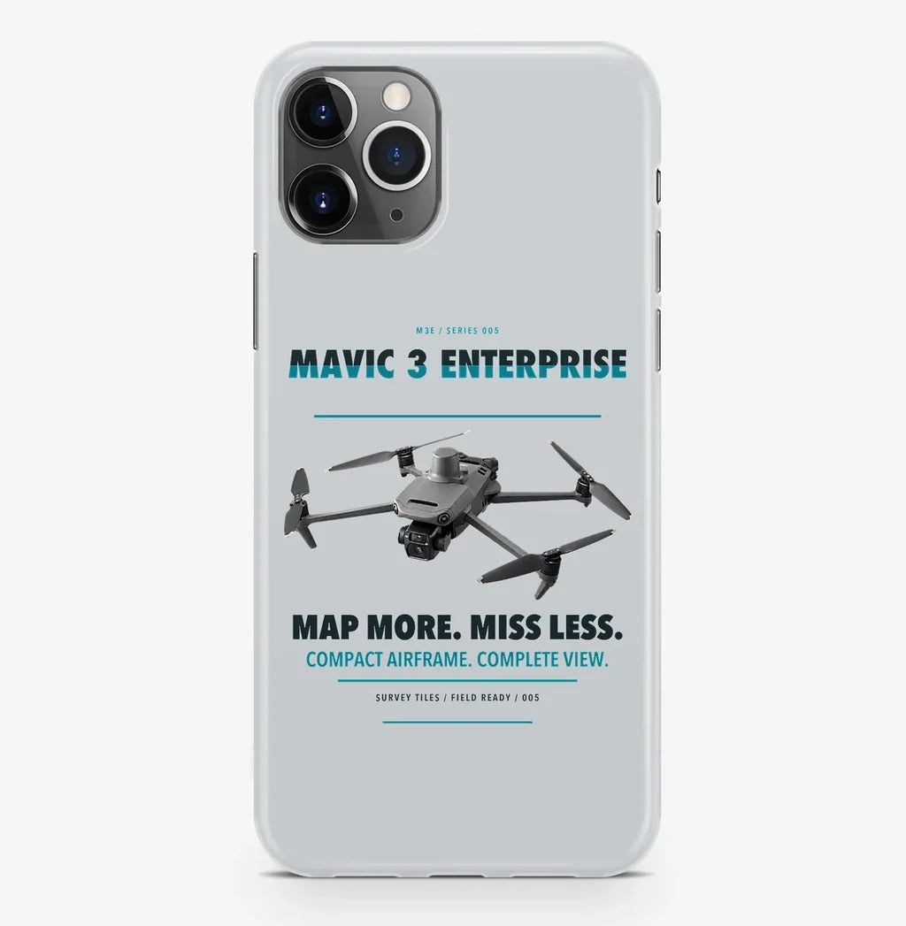 DJI Mavic 3 Enterprise Case ProMax design on light gray iphone case promax