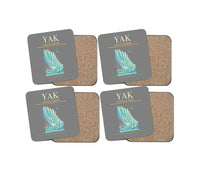 Thumbnail for Yakutat Airport (YAK) design on gray 4 pieces set coaster