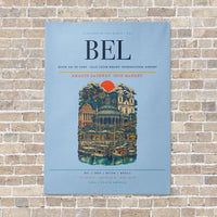 Thumbnail for Belem Val de Cans - Julio Cezar Ribeiro International Airport BEL - Canvas No Frame - Light Blue